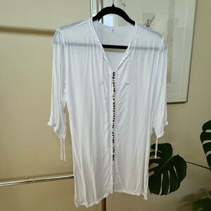 White Kaftan Tunic
